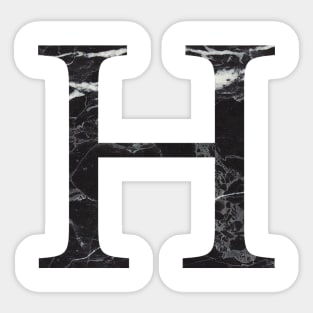 Marble H Sticker